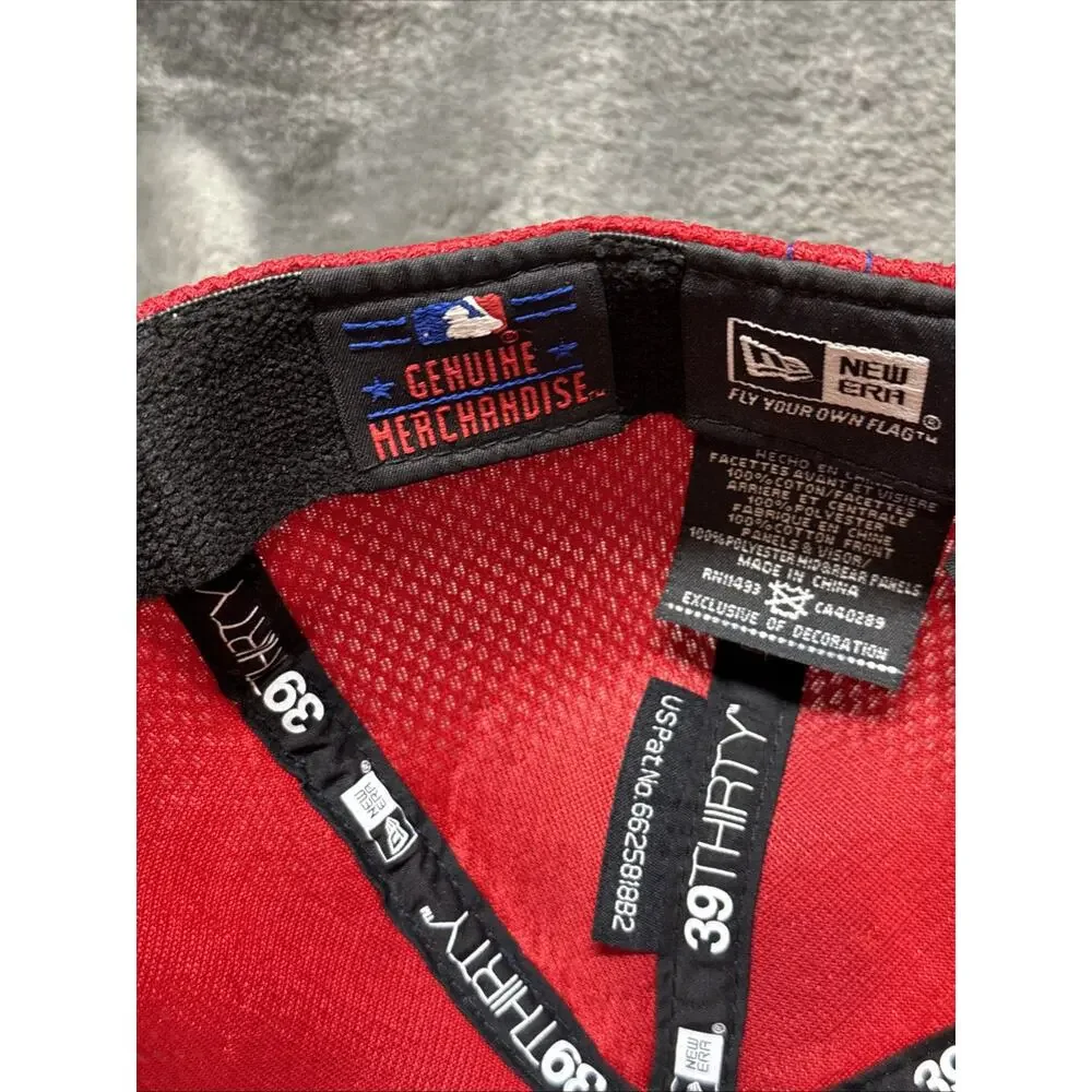 Phillies New Era 39thirty Hat Small/Medium Flex MLB Red‎ White Blue HTF Rare